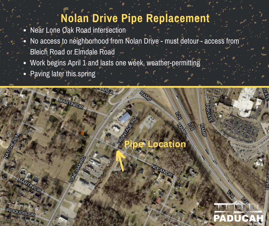 Nolan Drive Pipe Replacement map