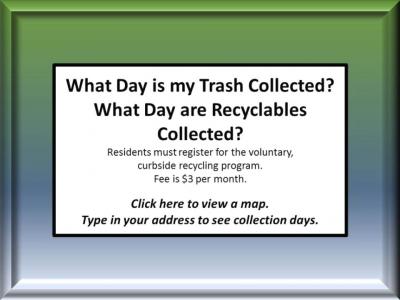 trash and recyclables collection day