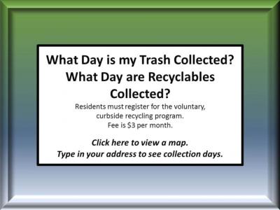 trash and recyclables collection day