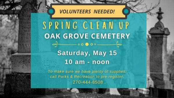 Spring Clean Up at Oak Grove Cemetery