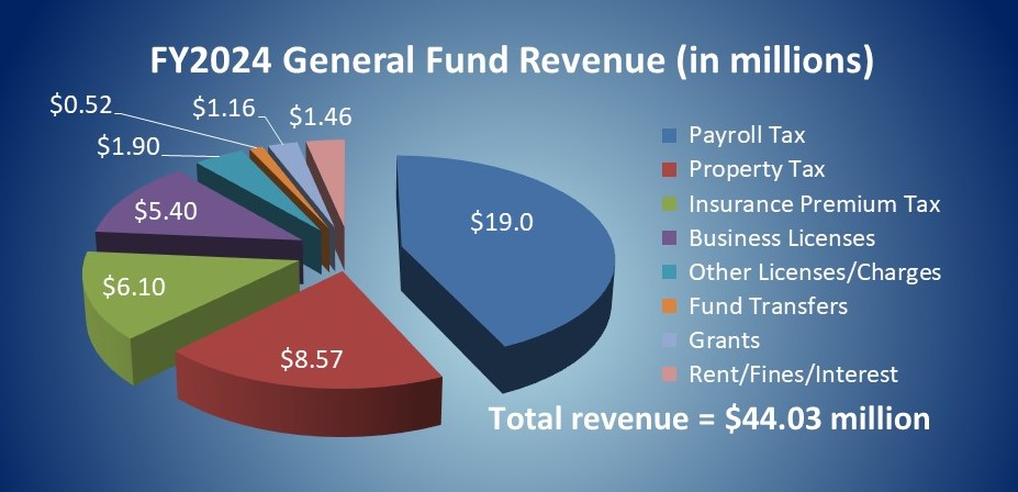General Fund pie chart