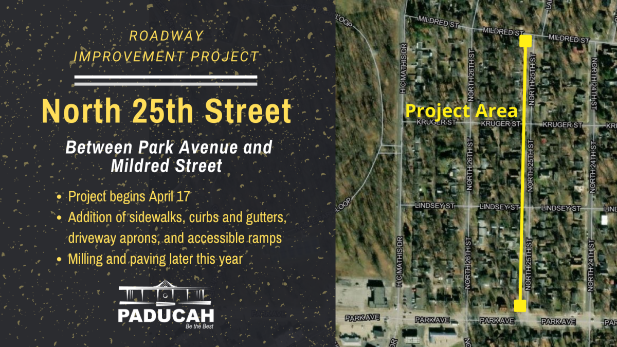North 25th Street project map